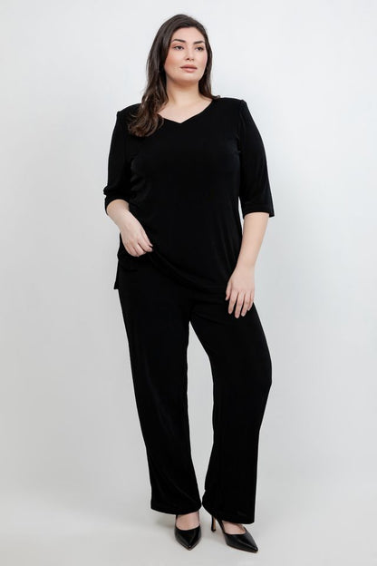 Pants Vikki Vi Classic Black Pull on Pant