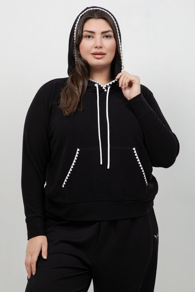 Tops Karen Kane Edgestitch Hoodie