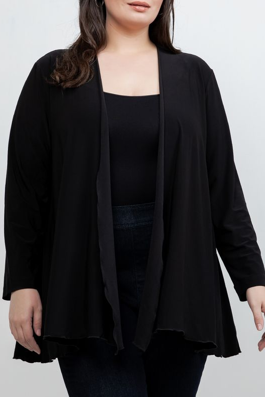 Jackets Vikki Vi Jersey Black Swing Cardigan