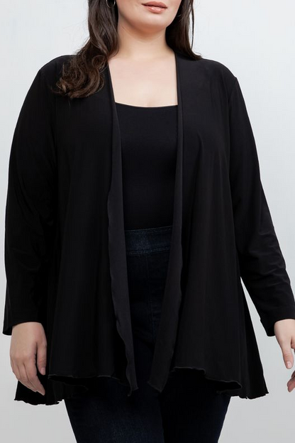 Jackets Vikki Vi Jersey Black Swing Cardigan