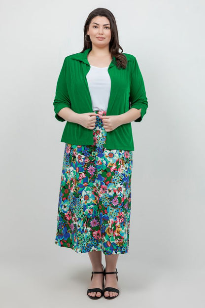 Skirts Vikki Vi Jersey Floral Fantasy Maxi Skirt