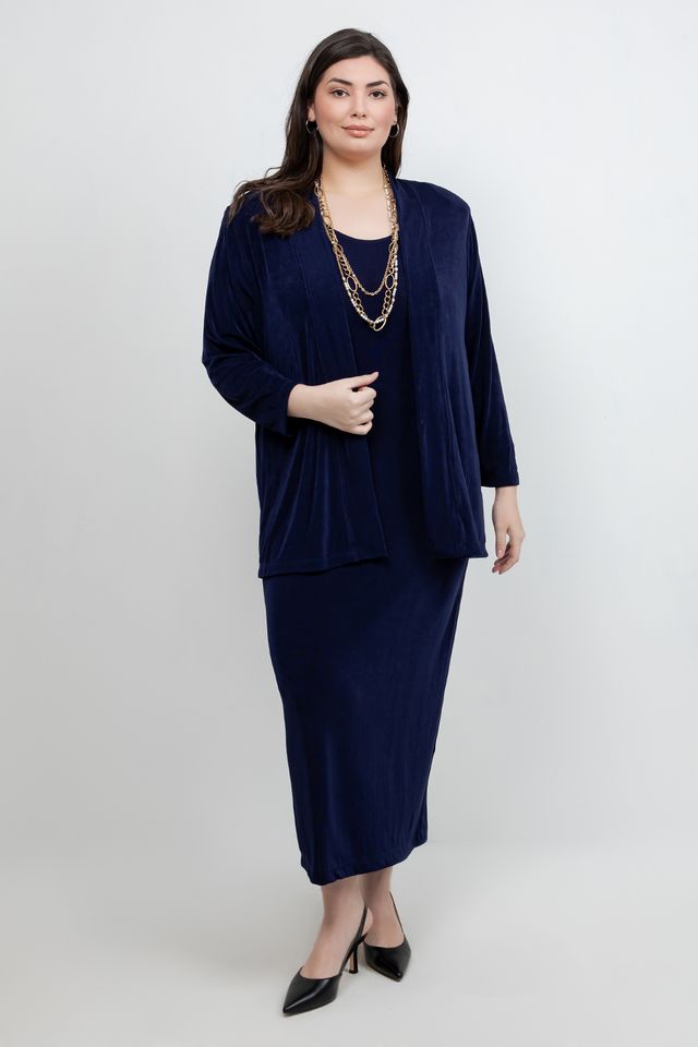 Jackets Vikki Vi Classic Navy Kimono Jacket