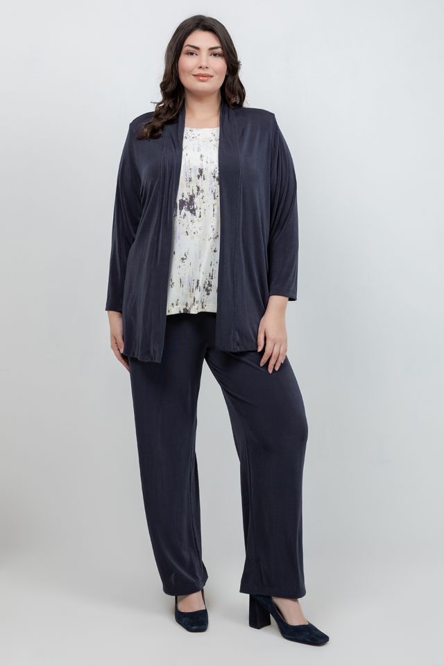 Jackets Vikki Vi Classic Graphite Kimono Jacket