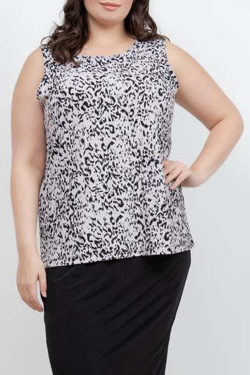 Tops Vikki Vi Jersey Dust Cheetah Tank