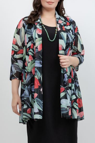 Jackets Mesh Black Floral Jacket