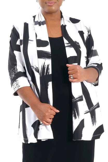 Jackets Vikki Vi Jersey Zen 3/4 Sleeve Kimono Jacket