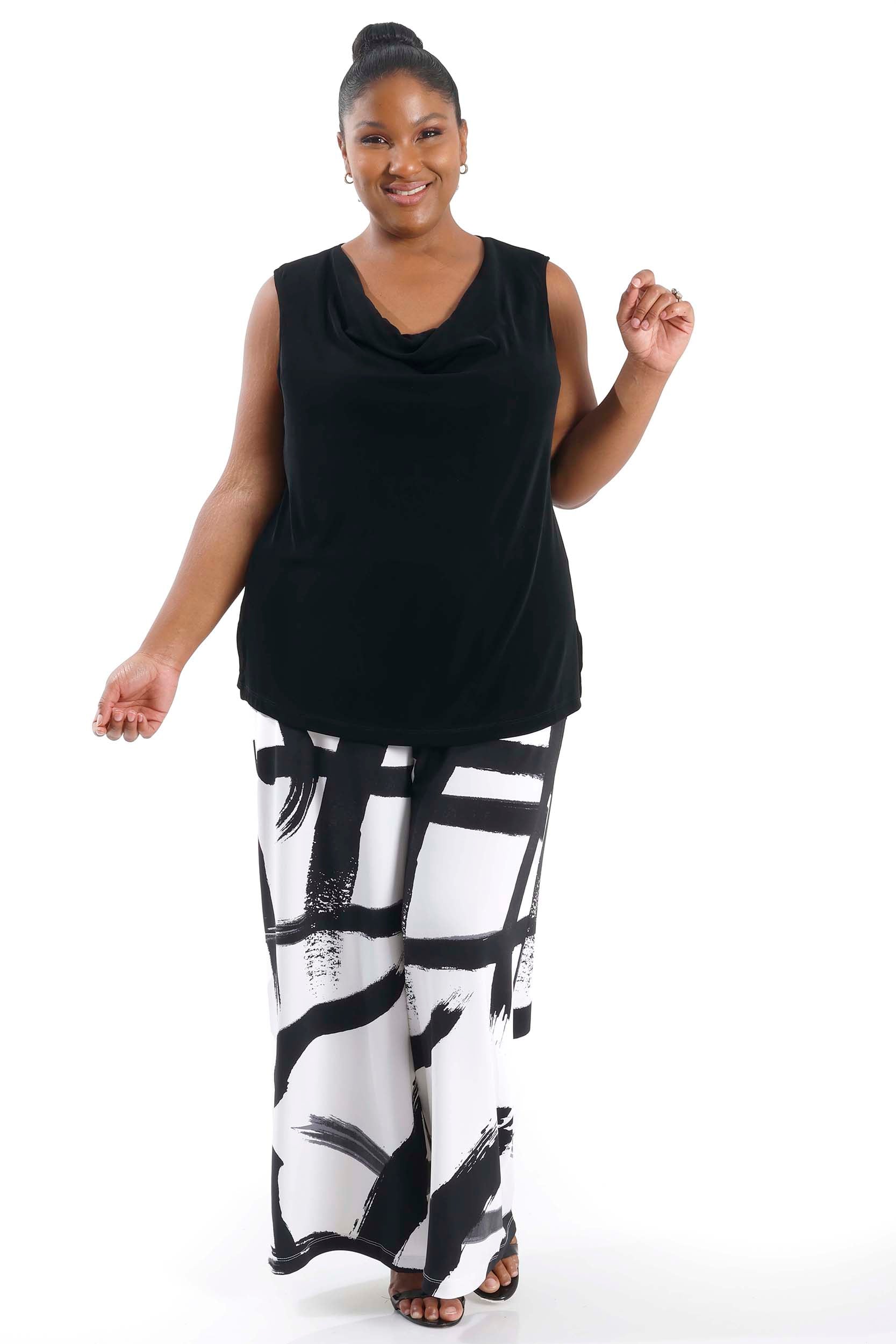 Pants Vikki Vi Jersey Zen Wide Leg Pant