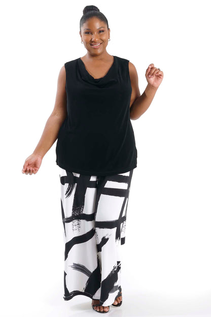 Pants Vikki Vi Jersey Zen Wide Leg Pant