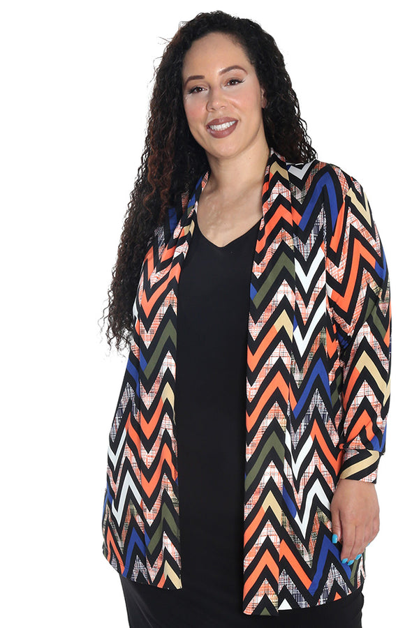 Vikki Vi Jersey Ziggy Long Kimono Jacket