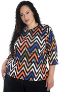 Vikki Vi Jersey Ziggy 3/4 Sleeve Top