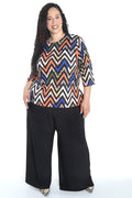 Vikki Vi Jersey Ziggy 3/4 Sleeve Top