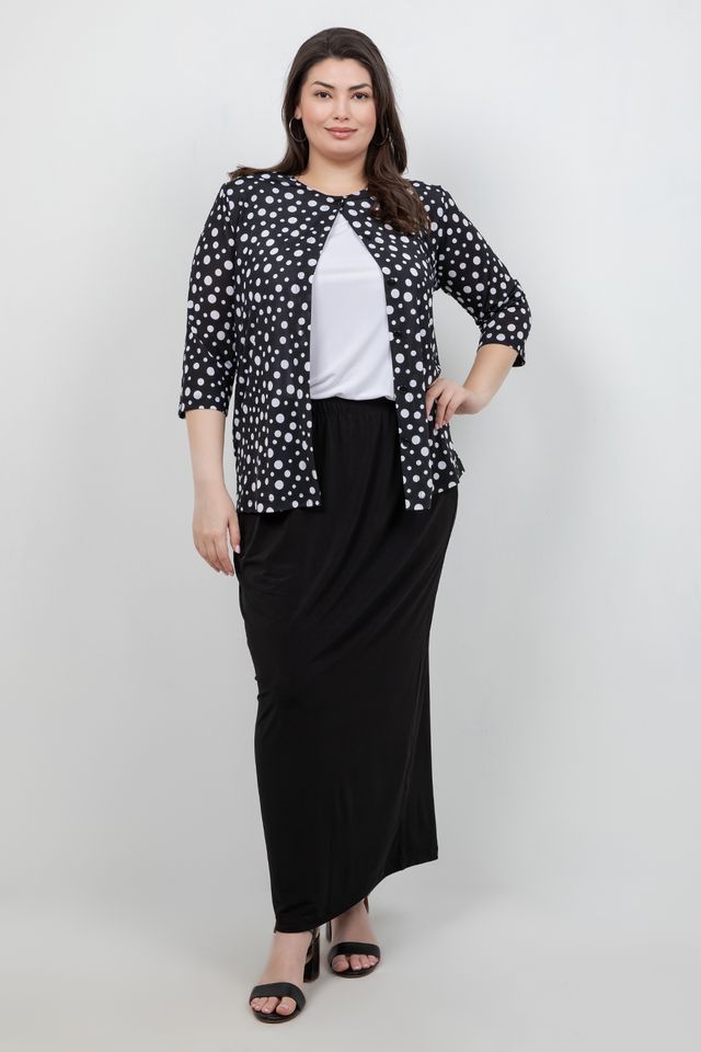 Jackets Vikki Vi Jersey Night Sky 3/4 Sleeve Cardigan