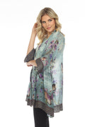 Citron Butterfly Flower Kimono Jacket