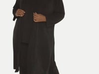 Vikki Vi Classic Black Kimono Duster