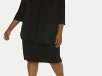 Vikki Vi Classic Black 3/4 Sleeve Kimono Jacket