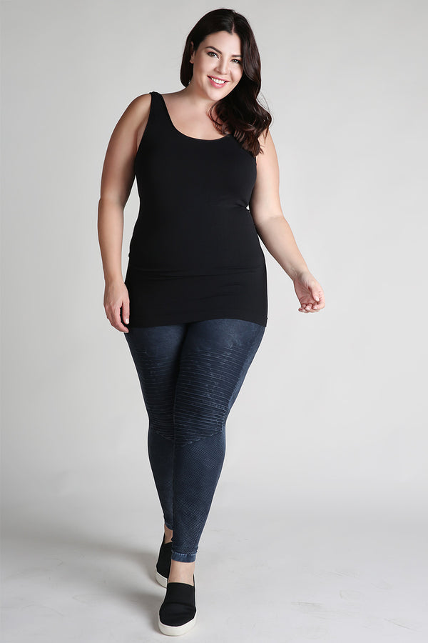 Nikibiki Black Seamless Tank Top