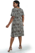 Vikki Vi Jersey Animal T-Shirt Style Dress
