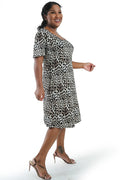 Vikki Vi Jersey Animal T-Shirt Style Dress