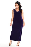 Vikki Vi Classic Black Plum Maxi Tank Dress