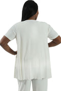 Vikki Vi Jersey Ivory Swing Vest