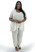 Vikki Vi Jersey Ivory Swing Vest