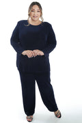 Vikki Vi Classic Navy Long Sleeve Tunic