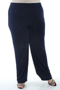 Vikki Vi Classic Navy Petite Pull-On Pant