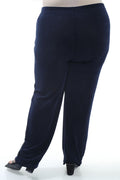 Vikki Vi Classic Navy Petite Pull-On Pant