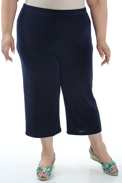 Pants Vikki Vi Classic Navy Crop Pant