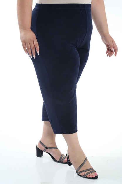 Pants Vikki Vi Classic Navy Crop Pant