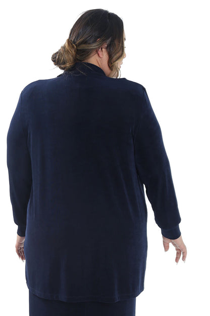 Jackets Vikki Vi Classic Navy Long Kimono Jacket