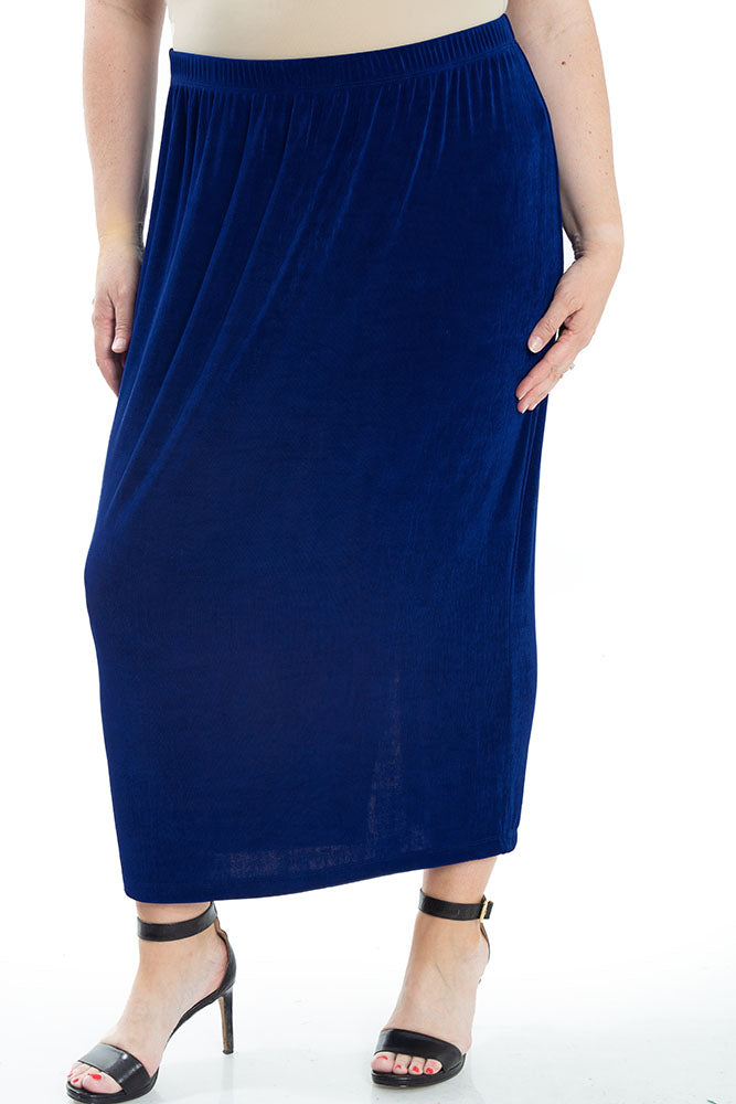 Skirts Vikki Vi Classic Royal Blue Straight Maxi Skirt