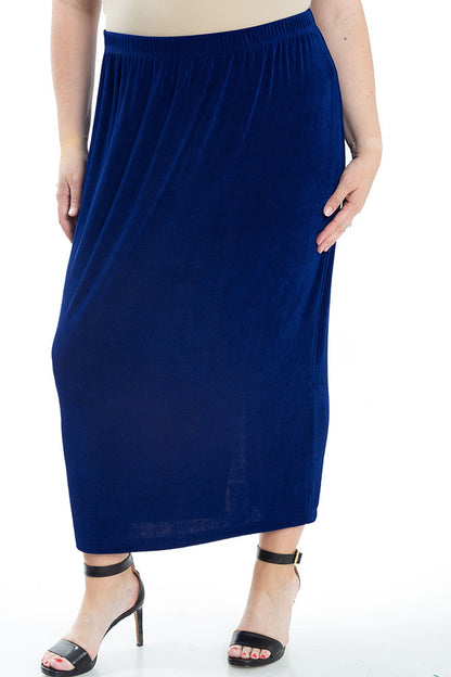 Skirts Vikki Vi Classic Royal Blue Straight Maxi Skirt