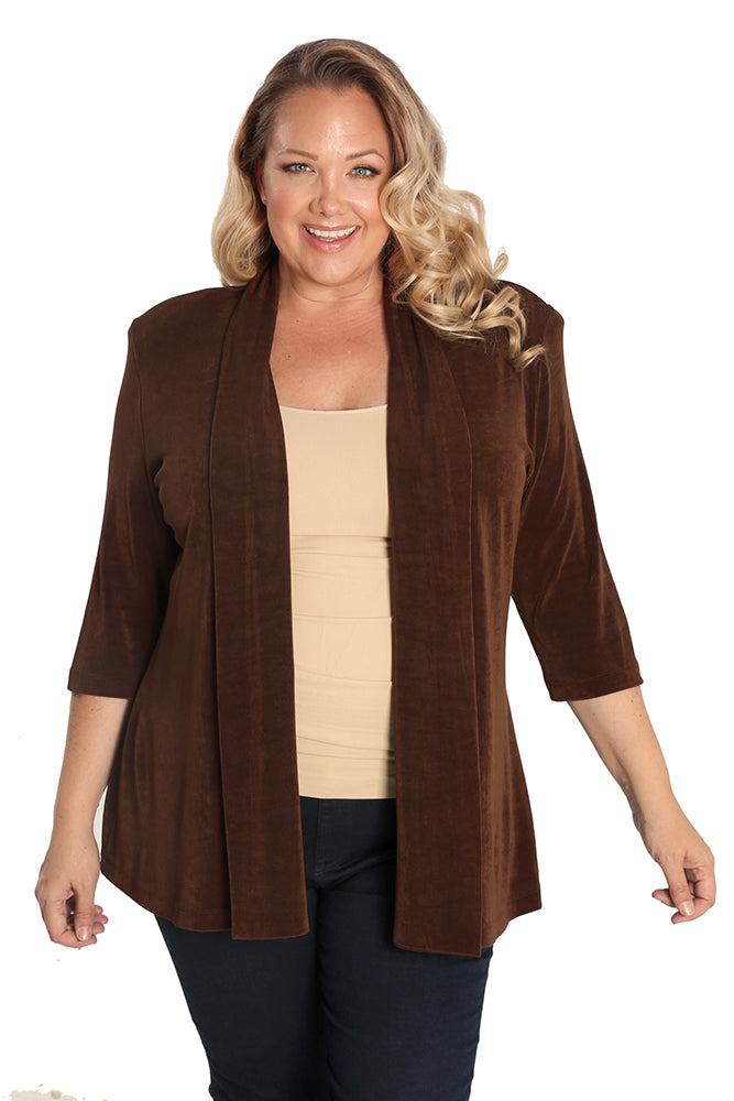 Jackets Vikki Vi Classic Bronze 3/4 Sleeve Kimono Jacket