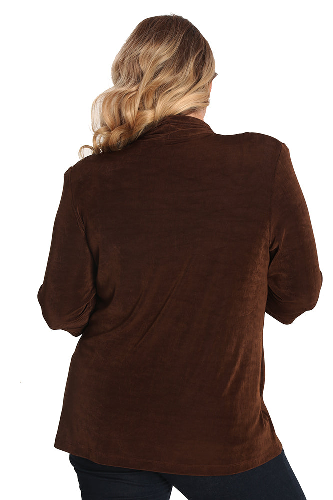 Jackets Vikki Vi Classic Bronze 3/4 Sleeve Kimono Jacket