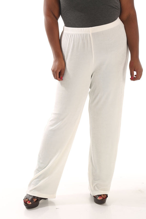 Vikki Vi Classic Natural Petite Pull on Pant