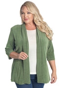 Vikki Vi Classic Rosemary 3/4 Sleeve Kimono Jacket