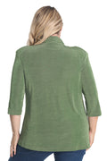 Vikki Vi Classic Rosemary 3/4 Sleeve Kimono Jacket