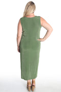 Vikki Vi Classic Rosemary Sleeveless Maxi Tank Dress
