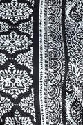Vikki Vi Brushed Jersey Black And White Wallpaper Sleeveless Shell Tunic
