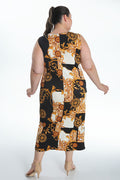 Vikki Vi Jersey Ivory Frame Maxi Tank Dress