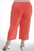 Vikki Vi Silky Classic Coral Crop Pant