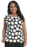 Vikki Vi Brushed Jersey Daisy Tank