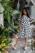 Vikki Vi Brushed Jersey Daisy T-Shirt Style Dress
