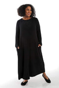 Dresses La Cera Comfort Collection Black Shift Gown