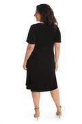 Dresses Vikki Vi Classic Black T-Shirt Style Dress