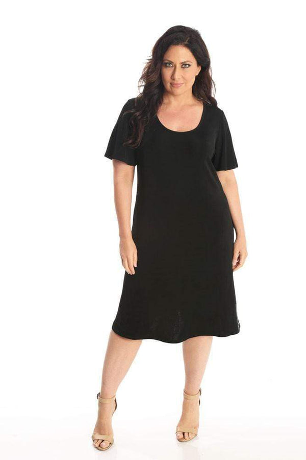 Dresses Vikki Vi Classic Black T-Shirt Style Dress