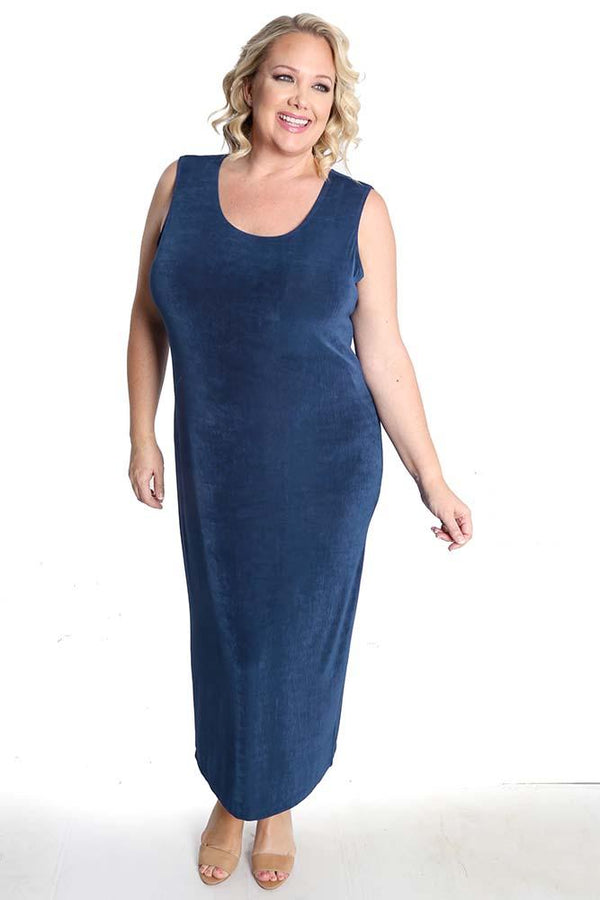 Dresses Vikki Vi Classic French Blue Maxi Tank Dress