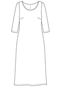 Dresses Vikki Vi Classic Navy 3/4 Sleeve A-Line Dress