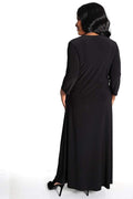 Dresses Vikki Vi Jersey Black Crossover Maxi Dress